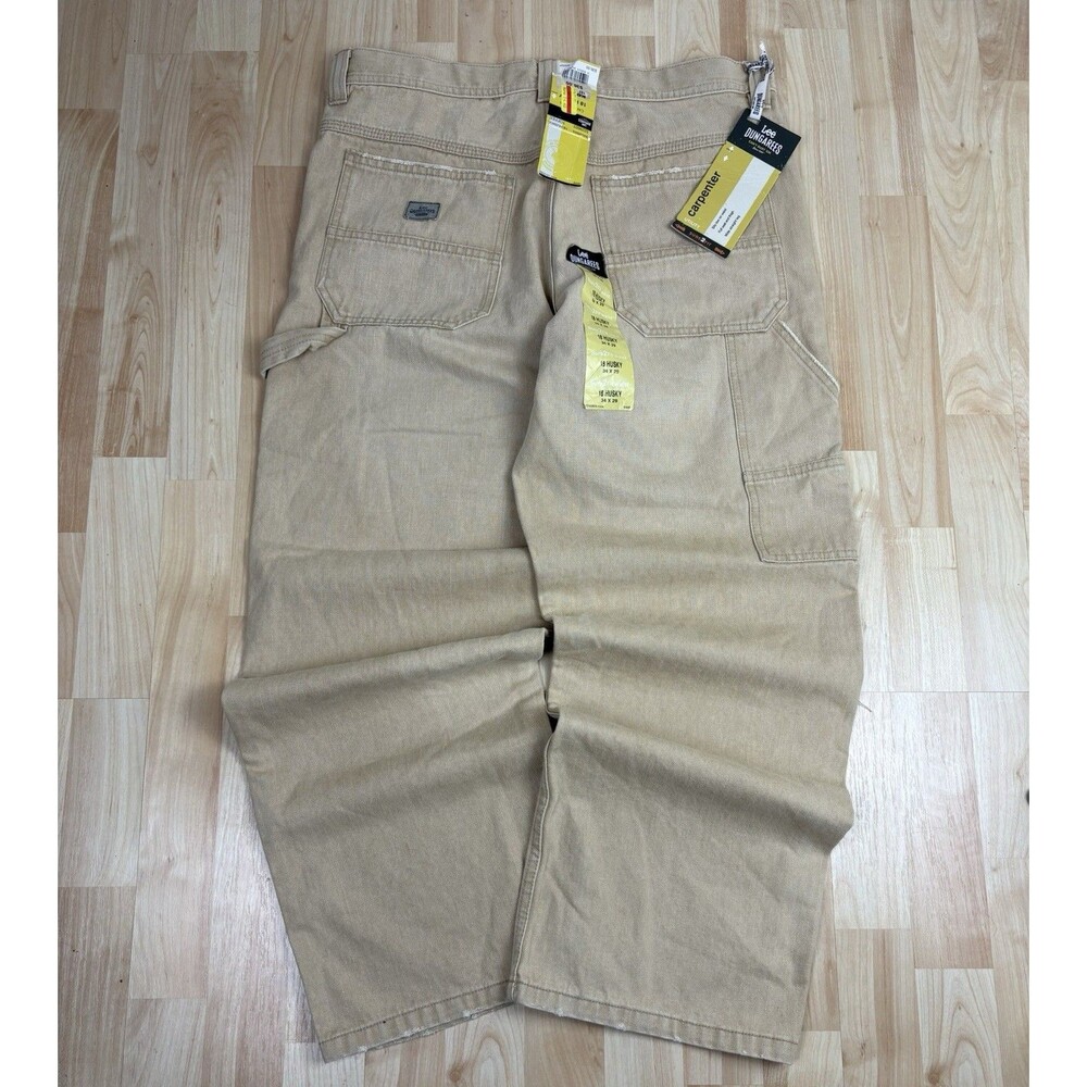 Vintage Y2K Lee Dungaree Carpenter Jeans / Pants / Size 34 x 29 / Baggy / Loose
